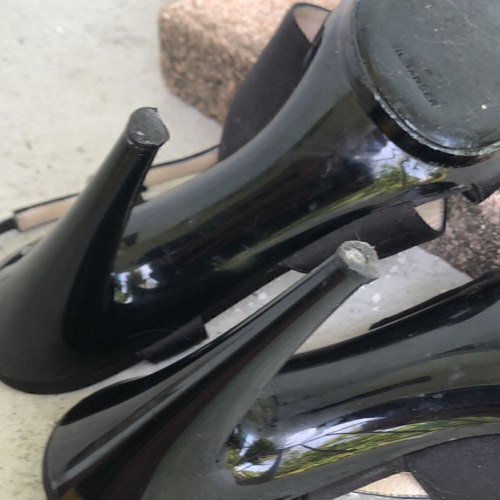Jil Sanders Satin peep toe - Picture 9 of 9